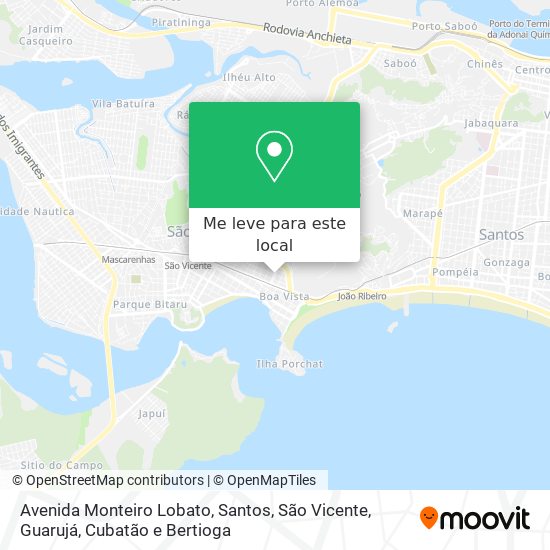 Avenida Monteiro Lobato mapa