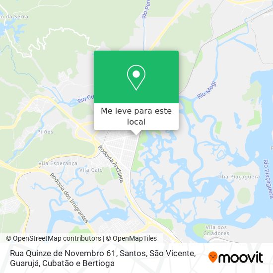 Rua Quinze de Novembro 61 mapa