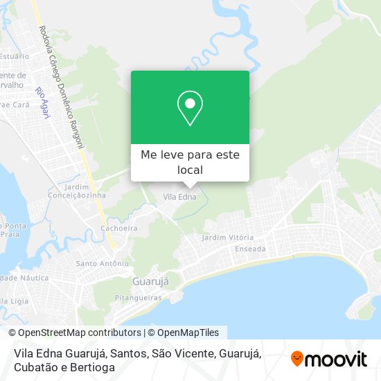 Vila Edna Guarujá mapa
