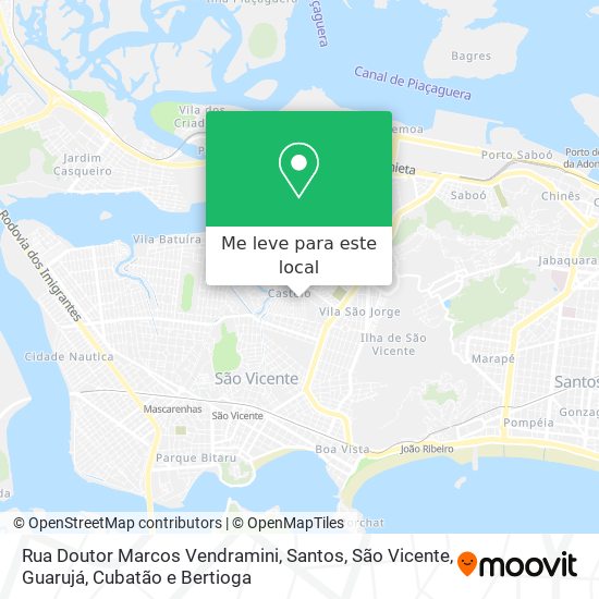 Rua Doutor Marcos Vendramini mapa