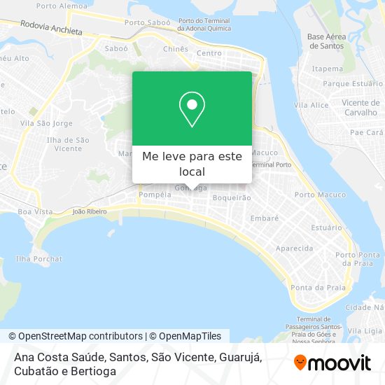 Ana Costa Saúde mapa