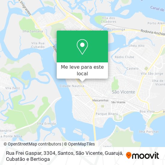 Rua Frei Gaspar, 3304 mapa