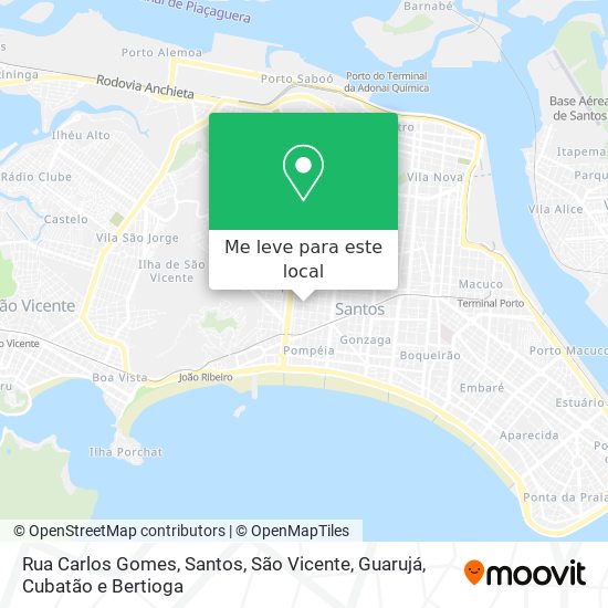 Rua Carlos Gomes mapa