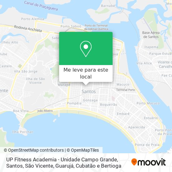 UP Fitness Academia - Unidade Campo Grande mapa