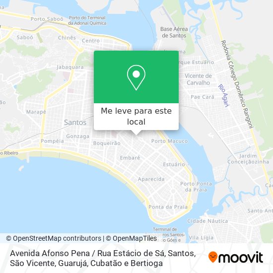 Avenida Afonso Pena / Rua Estácio de Sá mapa