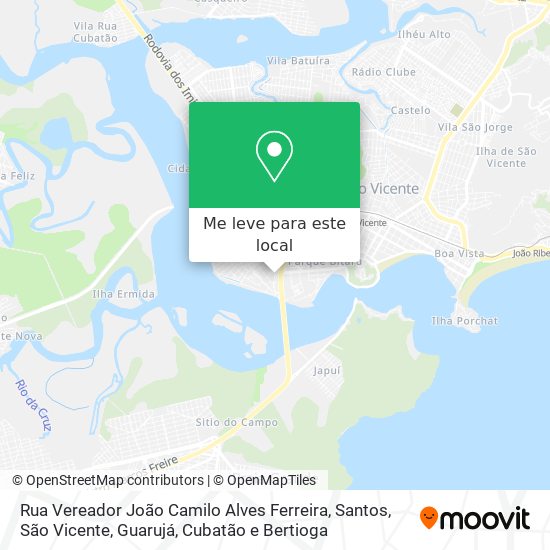 Rua Vereador João Camilo Alves Ferreira mapa