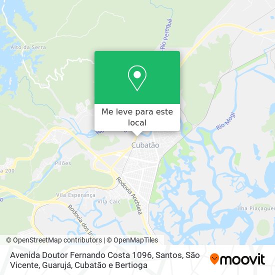 Avenida Doutor Fernando Costa 1096 mapa