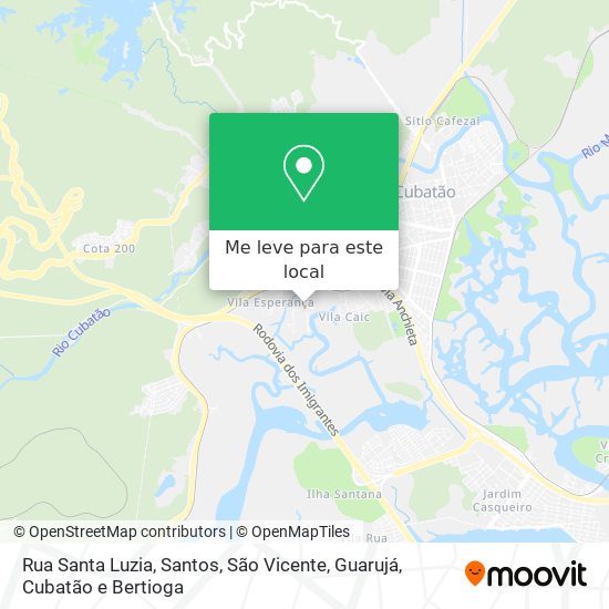 Rua Santa Luzia mapa