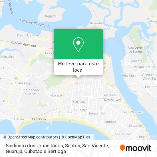 Sindicato dos Urbanitários mapa