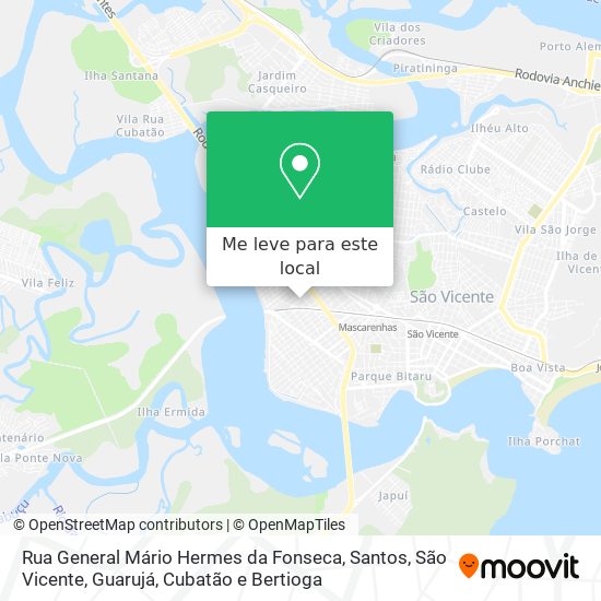 Rua General Mário Hermes da Fonseca mapa