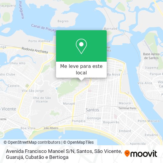 Avenida Francisco Manoel S/N mapa