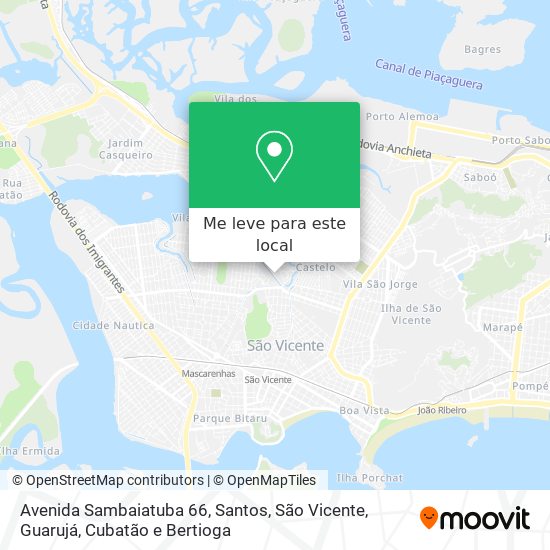 Avenida Sambaiatuba 66 mapa