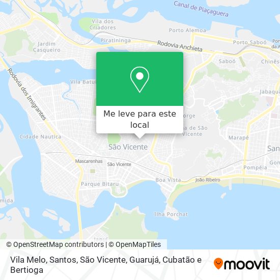 Vila Melo mapa