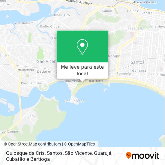 Quiosque da Cris mapa
