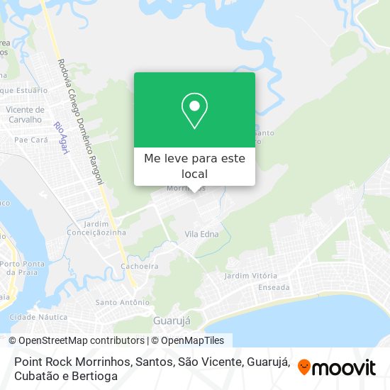 Point Rock Morrinhos mapa