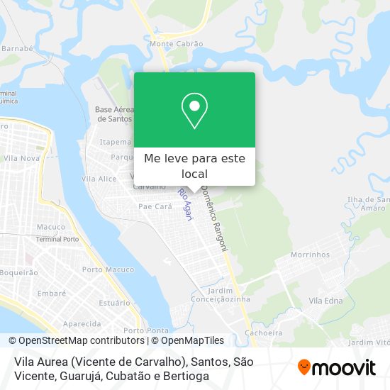 Vila Aurea (Vicente de Carvalho) mapa
