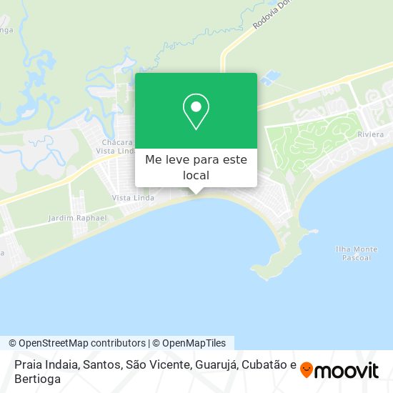 Praia Indaia mapa