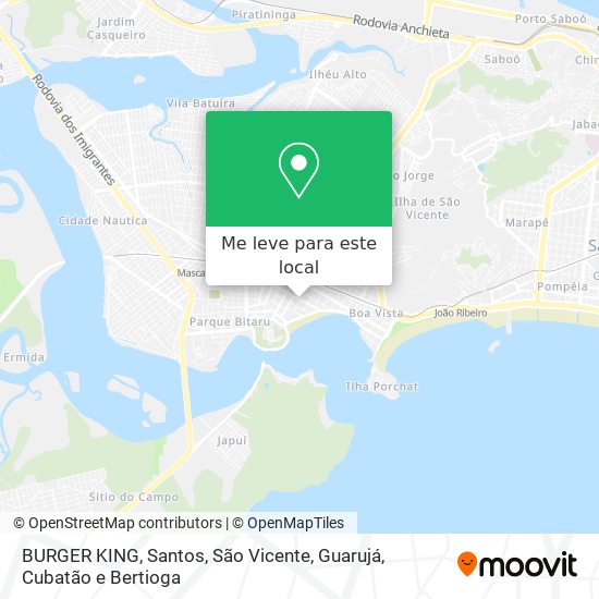 BURGER KING mapa