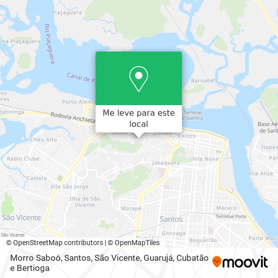 Morro Saboó mapa