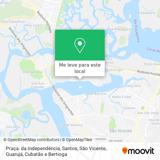 Praça. da Independência mapa