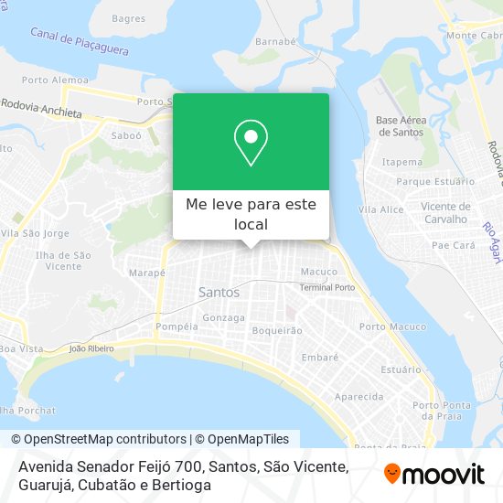 Avenida Senador Feijó 700 mapa