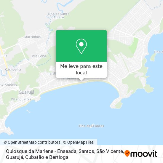 Quiosque da Marlene - Enseada mapa