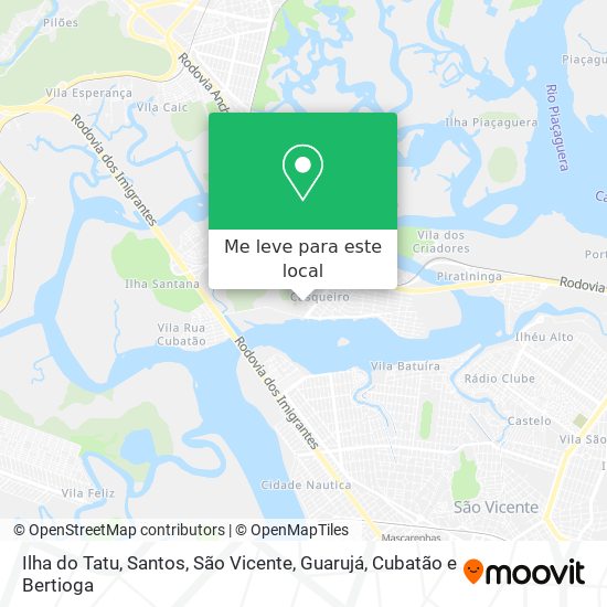 Ilha do Tatu mapa