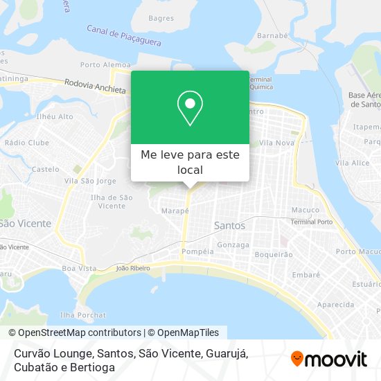 Curvão Lounge mapa