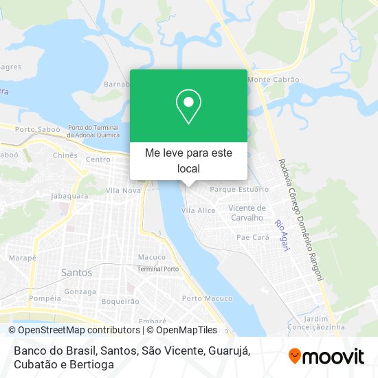 Banco do Brasil mapa