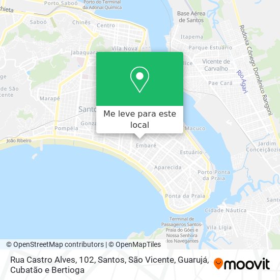 Rua Castro Alves, 102 mapa