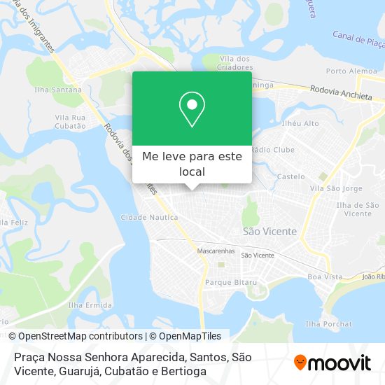 Praça Nossa Senhora Aparecida mapa