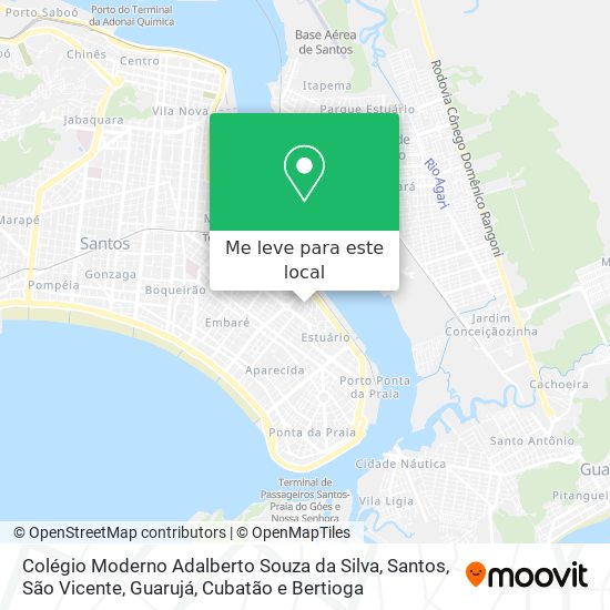 Colégio Moderno Adalberto Souza da Silva mapa