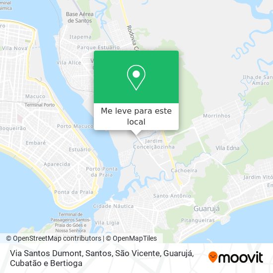 Via Santos Dumont mapa