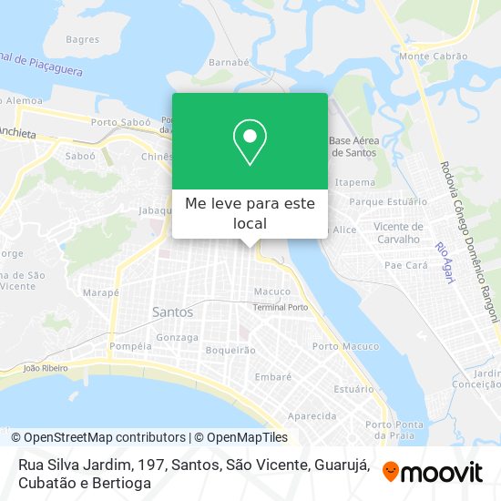 Rua Silva Jardim, 197 mapa