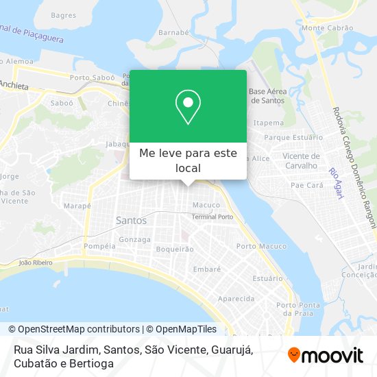 Rua Silva Jardim mapa