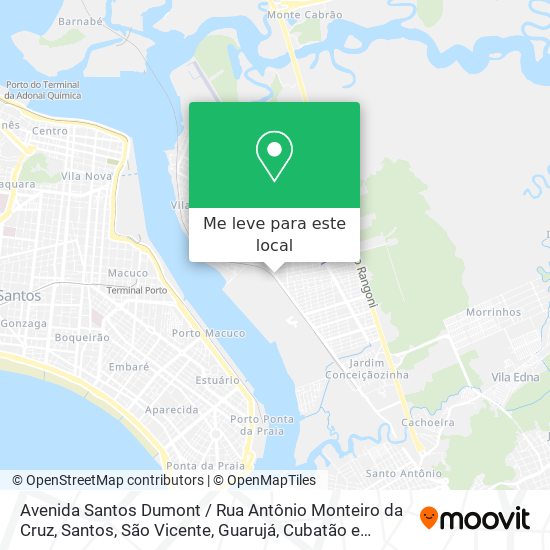 Avenida Santos Dumont / Rua Antônio Monteiro da Cruz mapa