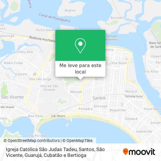 Igreja Católica São Judas Tadeu mapa