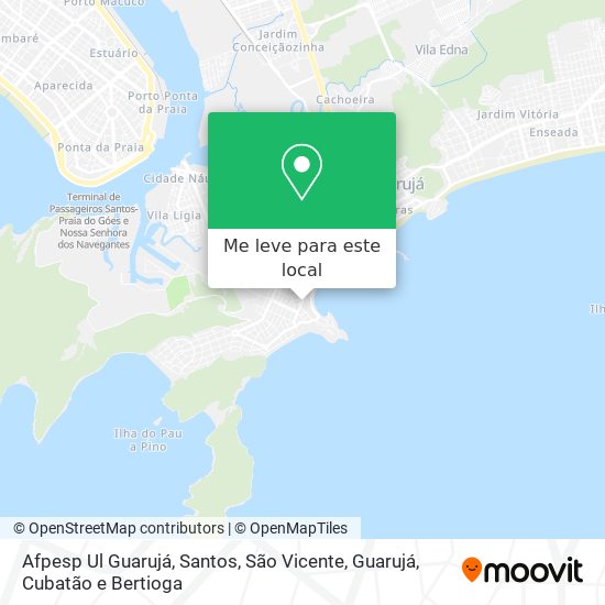 Afpesp Ul Guarujá mapa