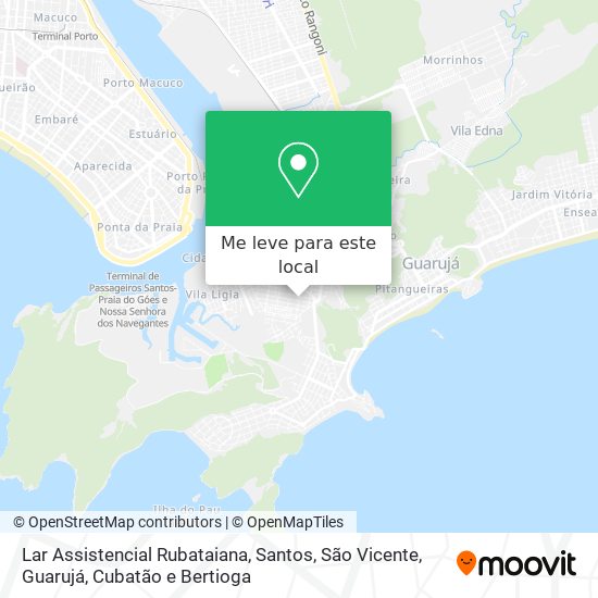 Lar Assistencial Rubataiana mapa