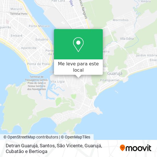 Detran Guarujá mapa
