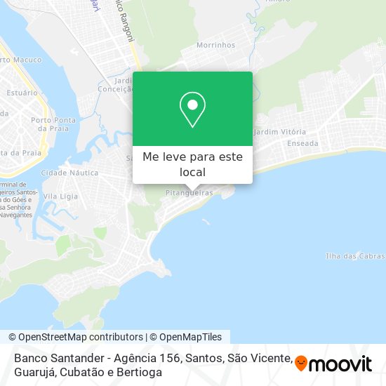 Banco Santander - Agência 156 mapa
