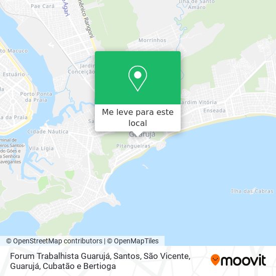 Forum Trabalhista Guarujá mapa