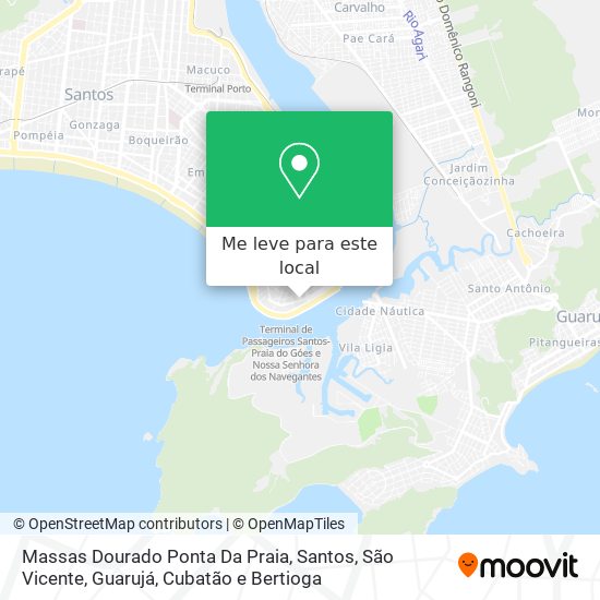 Massas Dourado Ponta Da Praia mapa