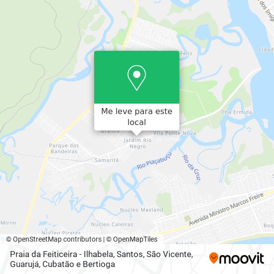 Praia da Feiticeira - Ilhabela mapa