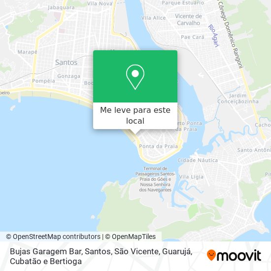 Bujas Garagem Bar mapa