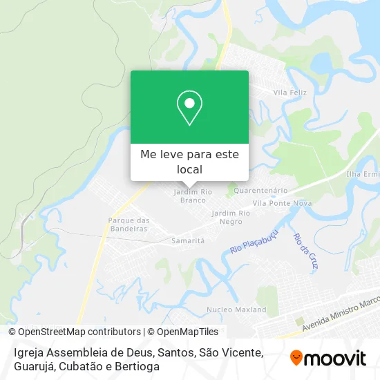 Igreja Assembleia de Deus mapa
