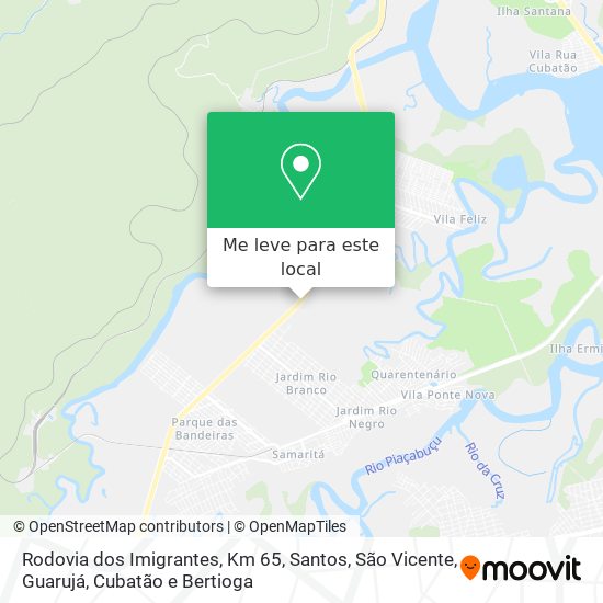 Rodovia dos Imigrantes, Km 65 mapa