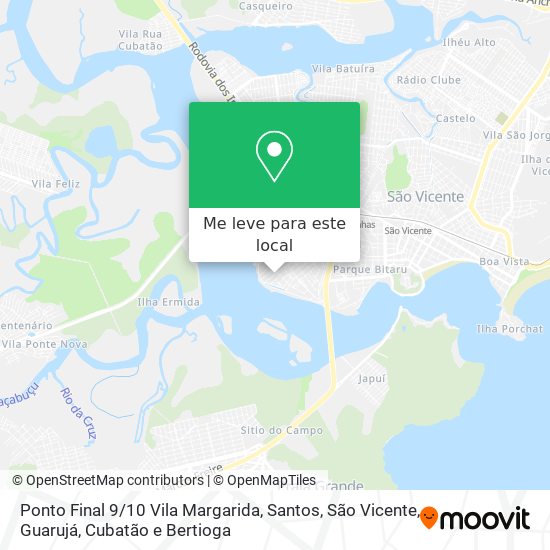 Ponto Final 9 / 10 Vila Margarida mapa