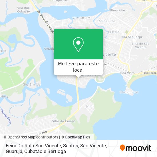 Feira Do Rolo São Vicente mapa