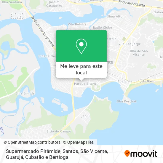 Supermercado Pirâmide mapa